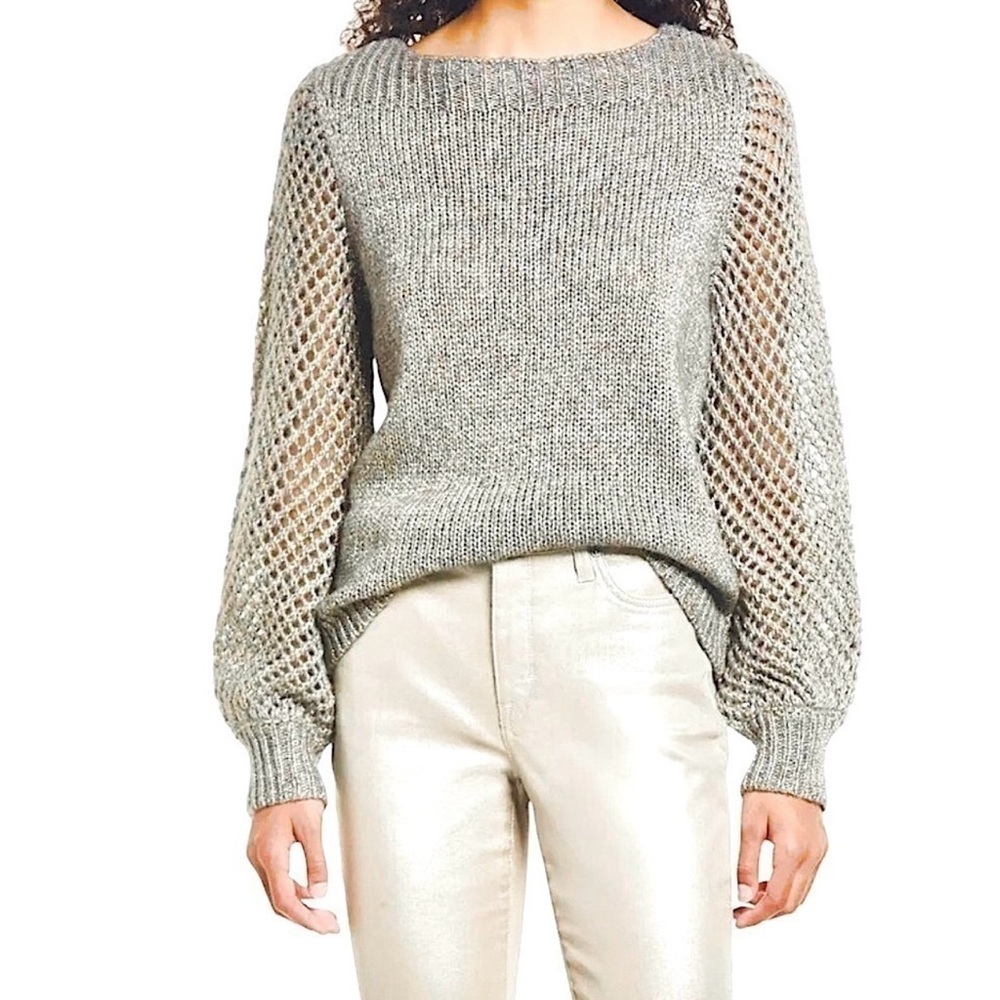Tommy Bahama Shimmer Balloon Sleeve Knit Sweater Size XK